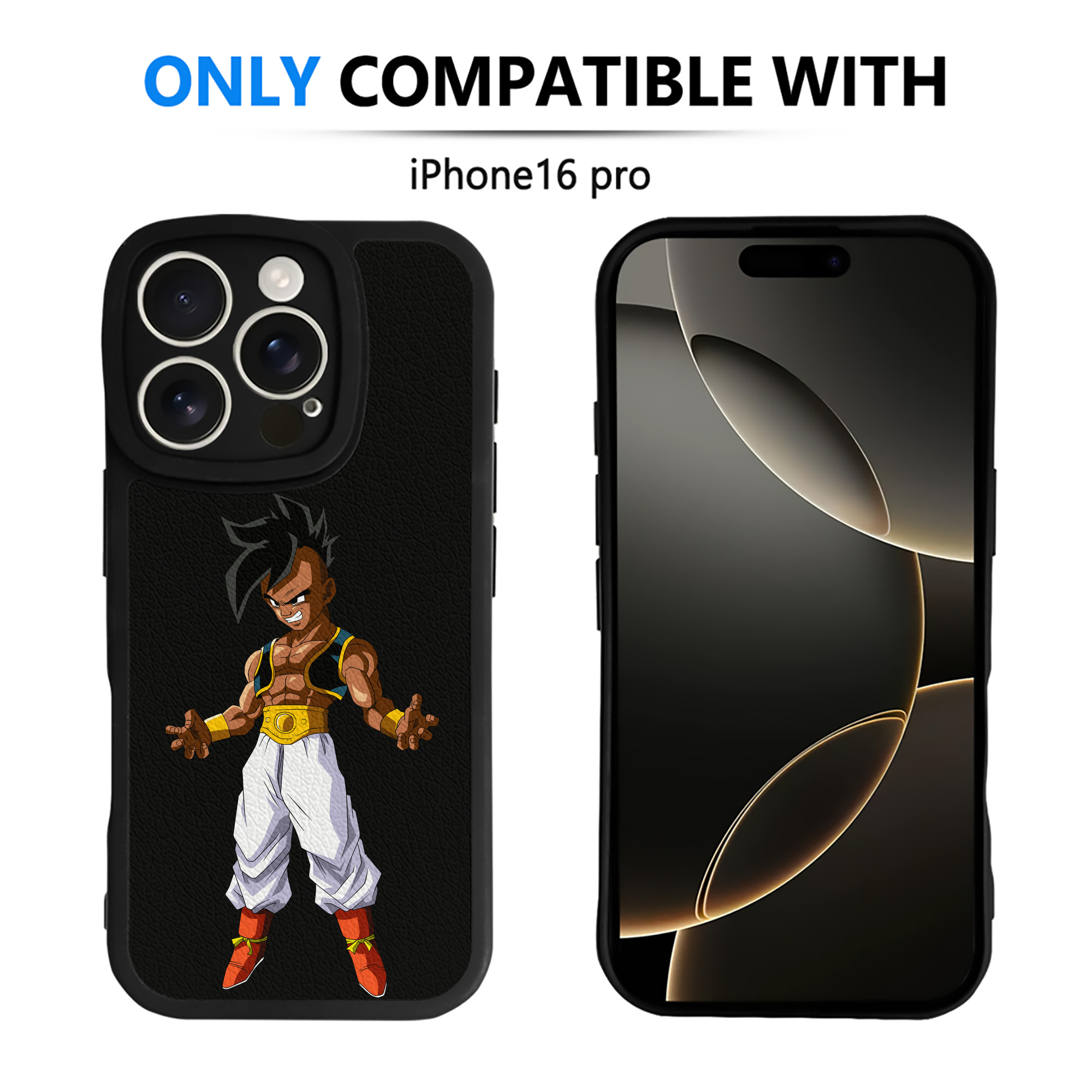 （画像用） ドラゴンボール DRAGON BALL 【iPhone 16シリーズ対応】シリコンスマホケース（レザー調） 材質：シリコン
